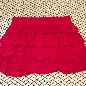 Cute dark pink skirt!
